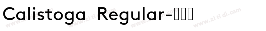 Calistoga  Regular字体转换